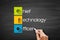 CTO - Chief Technology Officer acronym, business concept background on blackboard