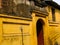 CU DA ANCIENT VILLAGE, VIETNAM - Old gate with mossy bricks