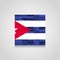 Cuba Abstract Flag Background