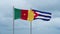 Cuba and Cameroon flag