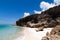 Cuba Caribbean beach with coastline in havana