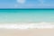 Cuba dream beach with wave foams