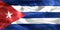 Cuba flag - realistic waving fabric flag