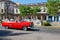 Cuba, Havana - 10 December 2016: Vintage classic american car in Havana