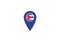 Cuba Location pin map navigation label symbol