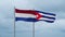 Cuba and Netherlands flag