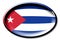 Cuba - round country flag with an edge