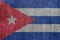 Cuba Textile Industry Or Politics Concept: Cuban Flag Denim Jeans