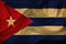 Cuba waving flag