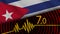 Cuba Wavy Fabric Flag, 7.0 Earthquake, Breaking News, Disaster Concept