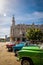 Cuban colorful vintage cars in front of the Gran Teatro - Havana, Cuba