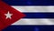 Cuban dense flag fabric wavers, background loop