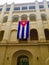 Cuban Flag hangs at the Museum of the Revolution