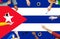 Cuban National Flag Government Freedom LIberty Concept