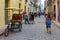 Cuban people on a street in Old Havana