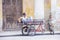 A Cuban rickshaw driver
