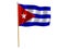 Cuban silk flag