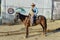 Cuban Traveling By Horseback