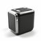 Cube Micro Bluetooth Speaker - Realistic Dark Black And Silver Design