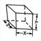 Cube sketch vector isolated