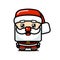 Cube Style Cute Santa Claus Character