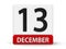 Cubes calendar 13th December