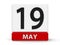Cubes calendar 19th May