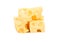 Cubes of cheese