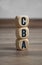 Cubes and dice with CBA Cost Benefit Analysis