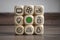 Cubes dice with smart home symbols