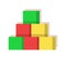 Cubes Multi Colored Factory Vector Illustration