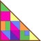 Cubes. Multicolored falling blocks blocks. Background created from tetris game elements. Game Brick Tetris