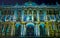 Cubic art. Pixel array of squares make up a photo of the Hermitage of St. Petersburg. picgture of the Hermitage`s front facade at