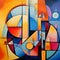 Cubist Delight: Geometry and Shapes in a Vibrant and Dynamic Composition