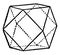 Cubo-octahedron vintage illustration