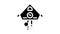 cuckoo clock glyph icon animation