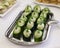 Cucumber canape