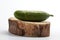 Cucumber on circle tree slice