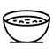 Cucumber cream soup icon outline vector. Tomato sauce