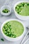 Cucumber Gazpacho. Green fresh cold summer soup
