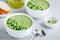 Cucumber Gazpacho. Green fresh cold summer soup