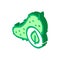 Cucumber Leaf isometric icon vector illustration
