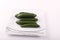 Cucumber on modern dish