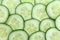 Cucumber slices background