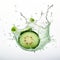 Cucumber On Water Splash: Frans Snyders Inspired Kinetic Optical Illusion