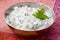 Cucumber yoghurt with raisins