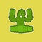 Cucumbers sport logo. Vegetable Sports team club emblem. Cucumber mascot gaming sign. Strong floral symbol