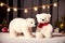 Cuddly Companions Embracing the Joy of Polar Bear Plush Toys.AI Generated