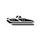 cuddy cabins boat glyph icon vector illustration