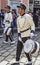 Cuenca, Ecuador, Jan 13, 2018: Drummers marching in parade